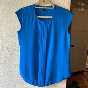 J. Crew Crepe Cap Sleeveless Top Blue size 4